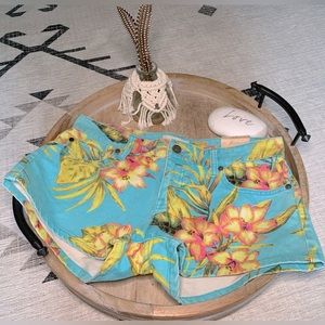Denim & Supply tropical print shorts